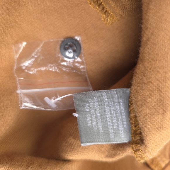 New Lucky Brand Brown Corduroy Button-Up Shirt Dress Sz Xs - Picture 5 of 7